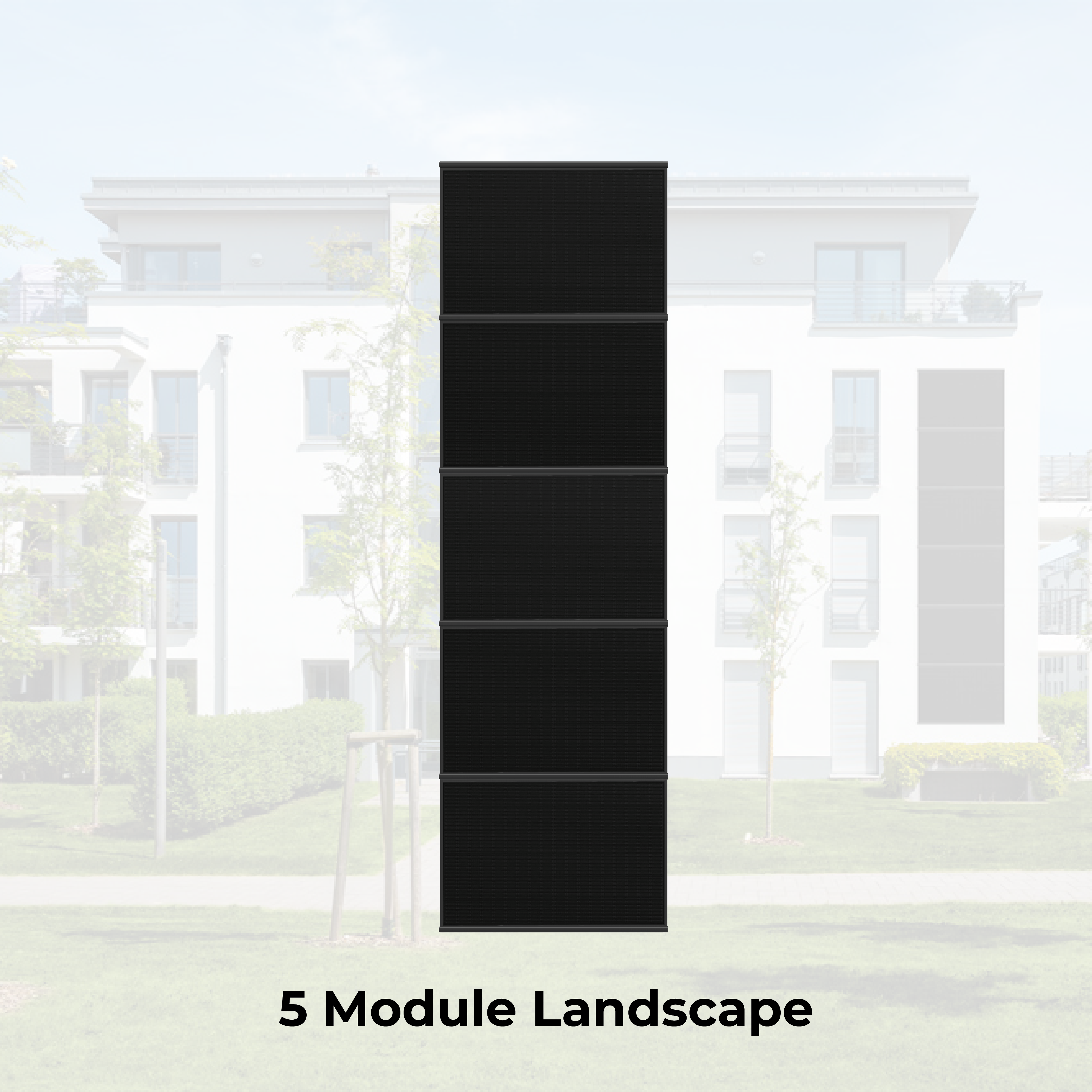 SL Rack Energywall FASSADENSYSTEM einlagig - 5 Module Landscape