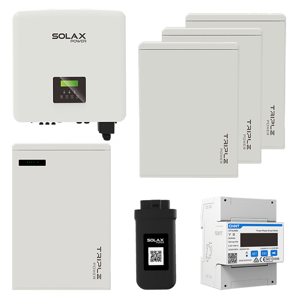 SolaX X3 G4 15 kW Hybridwechselrichter mit T58 ( 11,5 kWh - 23 kWh ) Speicher und Smartmeter Solarspeicher Set