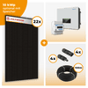 PV Komplettset 10 kWp – 22 x Jolywood 455 Full Black & SofarSolar HYD KTL-3PH opt. SofarSolar BTS DS5 Speicher