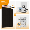 PV Komplettset 12 kWp – 26 x Jolywood 455 Full Black & Deye SUN-12K-SG05LP3-EU-SM2 opt. Deye SE-G5.1 pro B - LV Speicher
