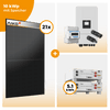 PV Komplettset 10 kWp – 21 x Aiko 470 Neostar 3S+ / Longi 475W EcoLife X10LR7-54HVBB & Deye SUN-10K-SG05LP3-EU-SM2 opt. Deye SE-G5.1 pro B - LV Speicher