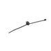 Clip di fissaggio perimetrale Alumero AS 2.1 KC1 con fascette stringicavo 200x4,8 mm