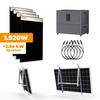 1920W Balkonkraftwerk Speicher Set Marstek Jupiter C+ mit 4x Tenka 480W I Full Black I Bifacial I Back Contact