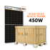 DAS Solar 450W Bifacial monokristallines N-Typ Glas-Glas Black frame Solarmodul (Palette = 36 Stück)