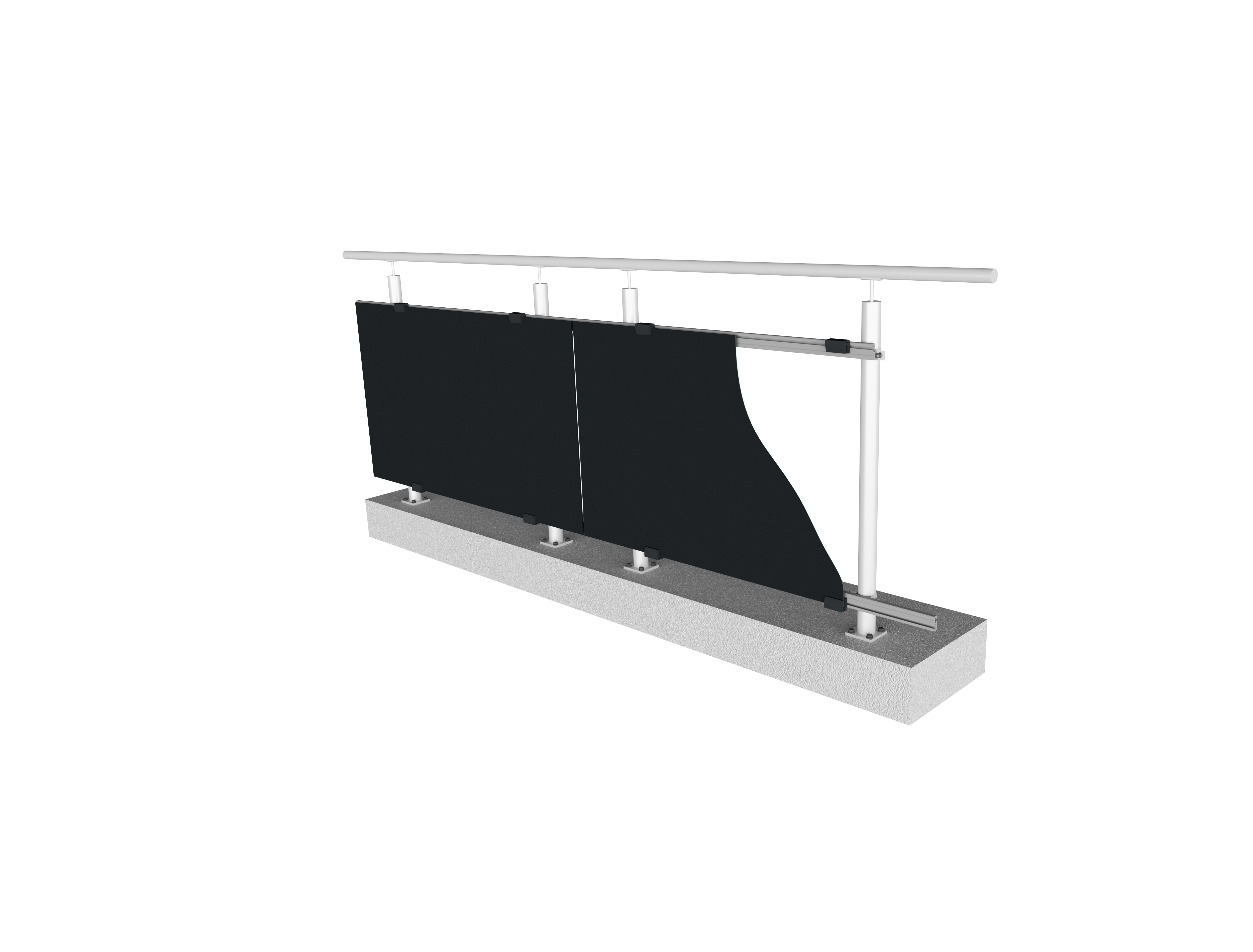 MO Energy Systems pv-rail Fassadenset – Aufbau