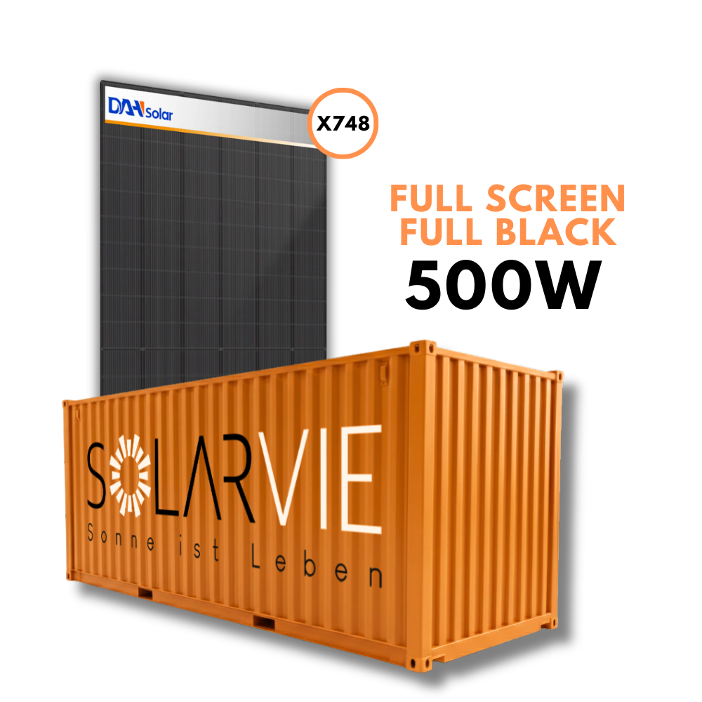 DAH Solar 500W Full-Screen Full Black (Container = 748 Stück)