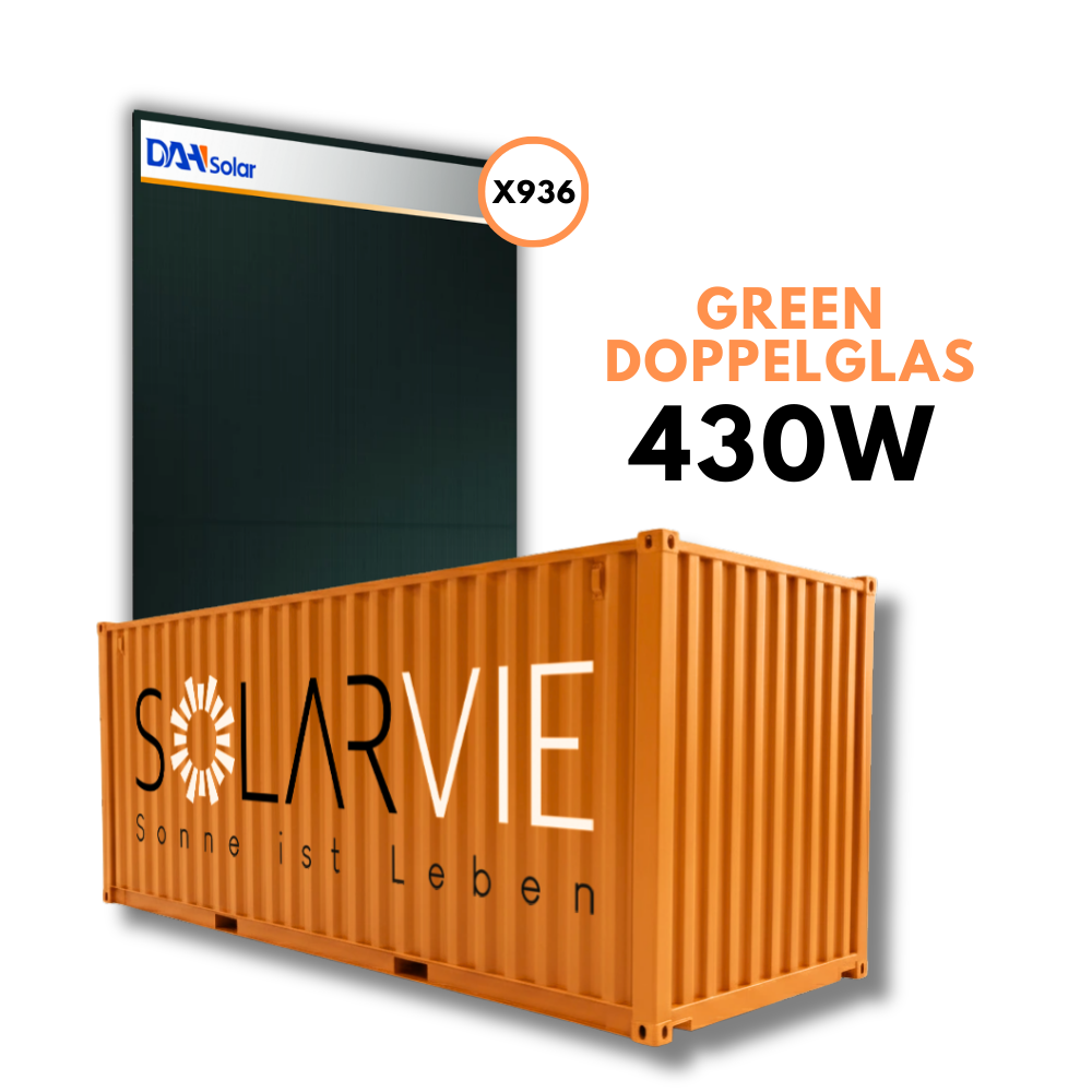 DAH Solar 430W green Doppelglas (GRÜNES PV MODUL) (Container = 936 Stück)