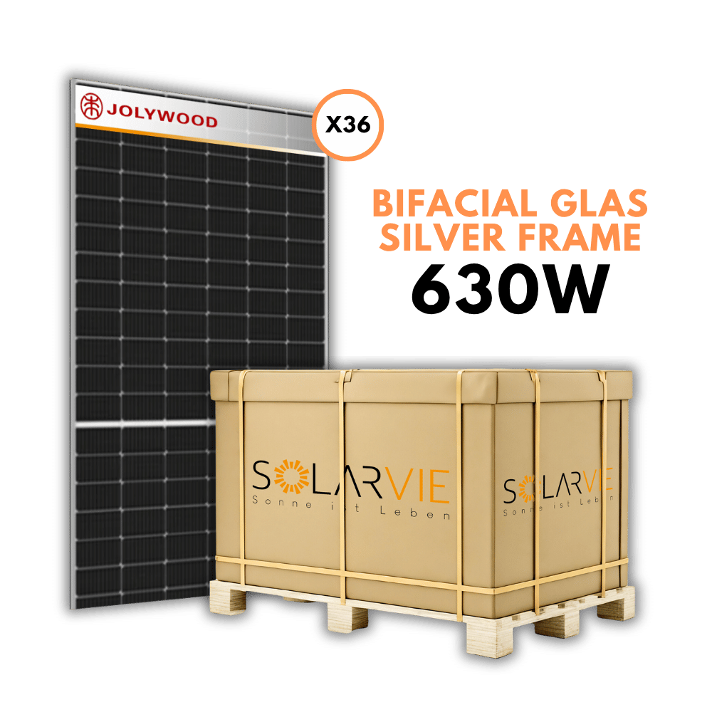 BIFAZIALER GLAS-SILBERRAHMEN | 630W | VERSANDKISTE
