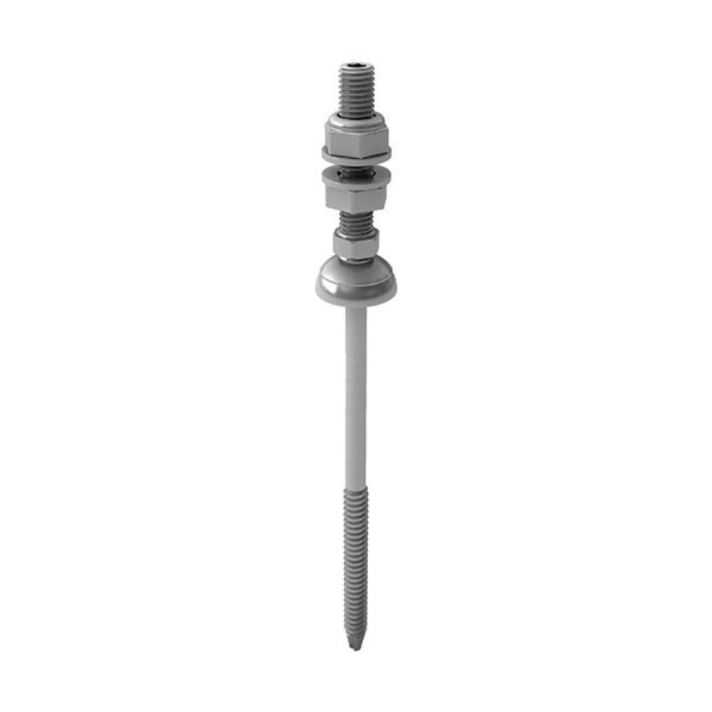 K2 Systems solar fastener for steel with drill tip, pre-assembled RF HB ST - M8x195 - 70mm - FZD