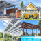 Abdichtsystem für Carport- & Terrassenüberdachung - 3 Reihen x 2 bis 12 Module