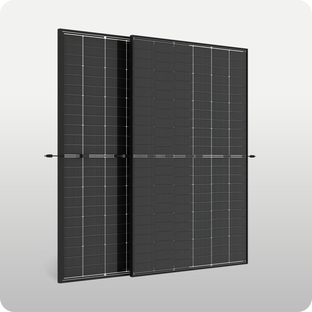 Trina Vertex S+ 440W Glas Glas Bifacial Solarmodul Full Black