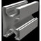 Varista mounting rail 7045, length 4.35 m, aluminium grey